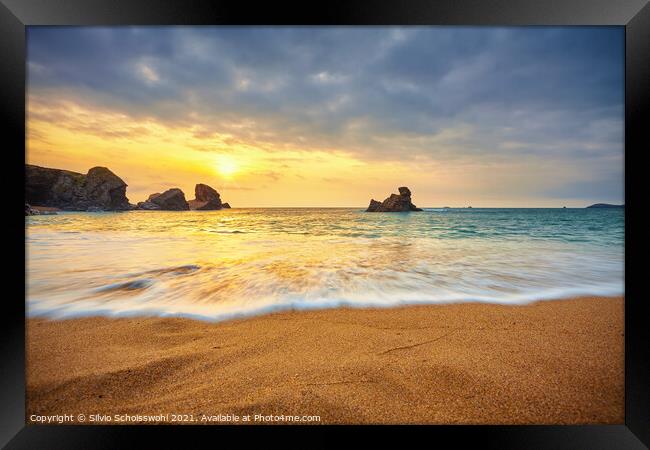 Outdoor oceanbeach Framed Print by Silvio Schoisswohl