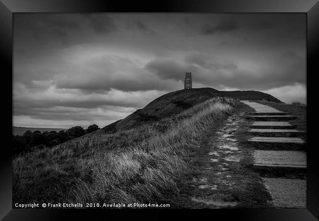 Up To The Tor Framed Print by Frank Etchells