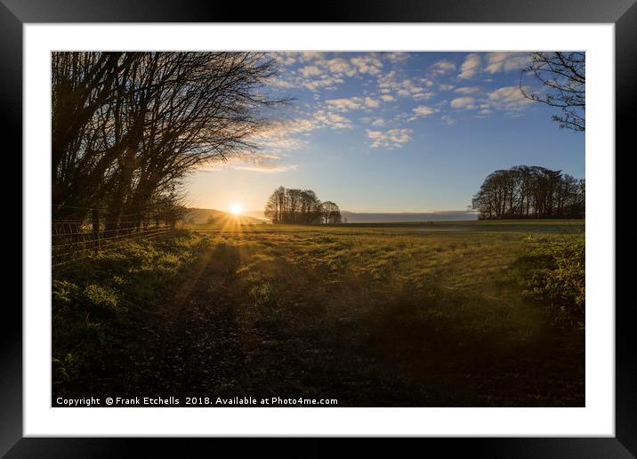 Maiden Bradley Sunrise Framed Mounted Print by Frank Etchells