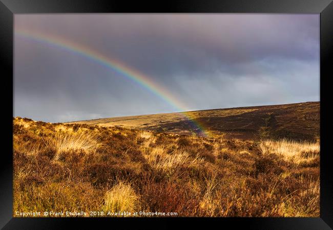 Dartmoor Rainbow 1 Framed Print by Frank Etchells