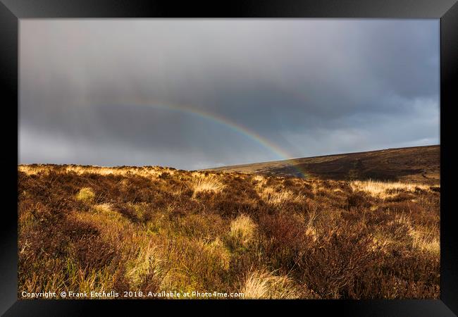 Dartmoor Rainbow 2 Framed Print by Frank Etchells