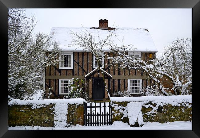 Winter Home Framed Print by Adam Goddard