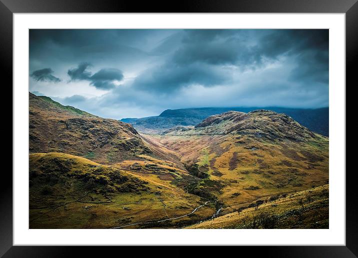 Majestic Snowdonia Mountains Framed Mounted Print by P D