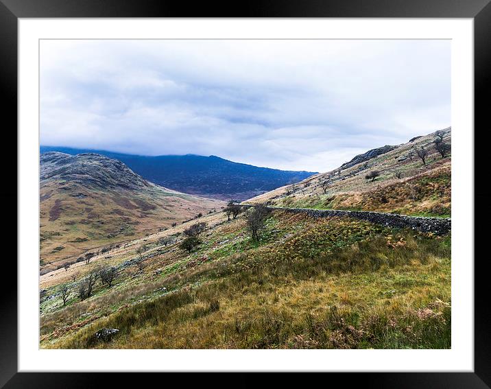 Majestic Mountains of Snowdonia Framed Mounted Print by P D