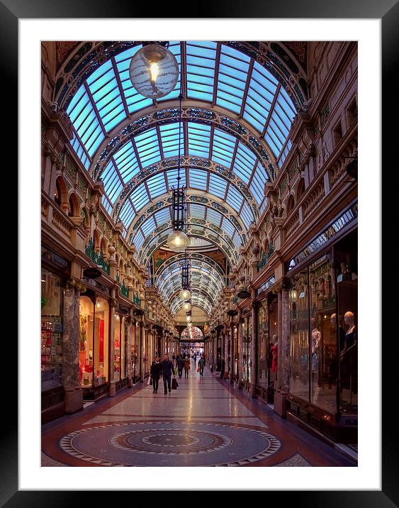 Luxe Shopping Haven in Leeds Framed Mounted Print by P D