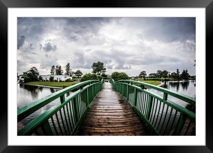 Serene Oasis amidst Natures Bounty Framed Mounted Print by P D