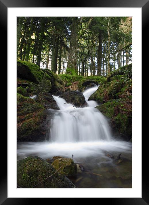 Elan Valley Stream Framed Mounted Print by Stacey Perrin