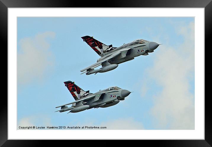 Two Tornado Jets dambusters special Framed Mounted Print by Louise  Hawkins