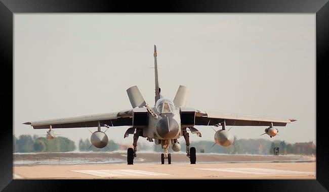 Saudi Airforce Tornado Head On Framed Print by Andrew Steer