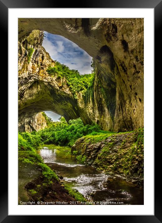 Devetashka cave situated in north Bulgaria Framed Mounted Print by Dragomir Nikolov