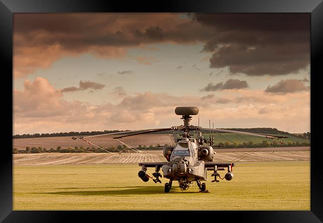 Apache Dusk Framed Print by Gareth Kirby