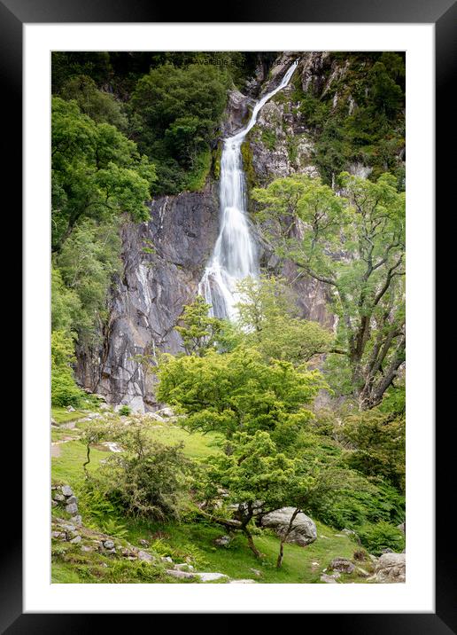 Arber Falls Framed Mounted Print by Andy McGarry