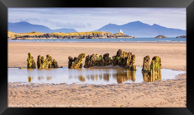 Wreck of the Athena Anglesey Framed Print by Andy McGarry