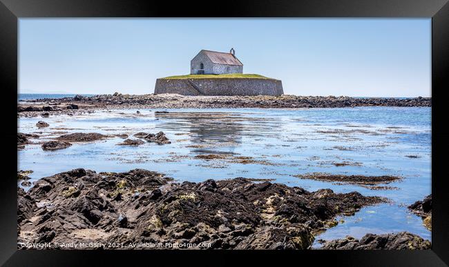 The Enchanting Eglwys Cwyfan Church Framed Print by Andy McGarry