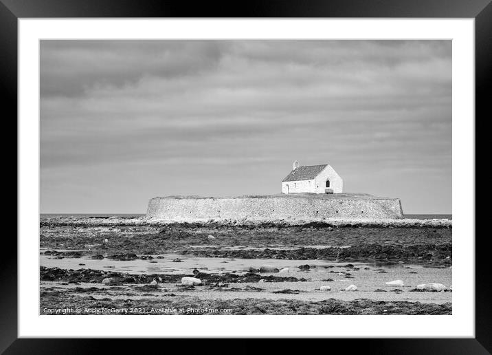 Church in the Sea Framed Mounted Print by Andy McGarry