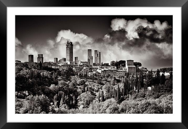 San Gimignano, Italy Framed Mounted Print by Andy McGarry