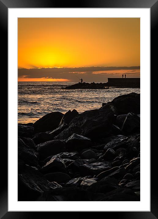 Gran Canaria Sunset Framed Mounted Print by Andy McGarry