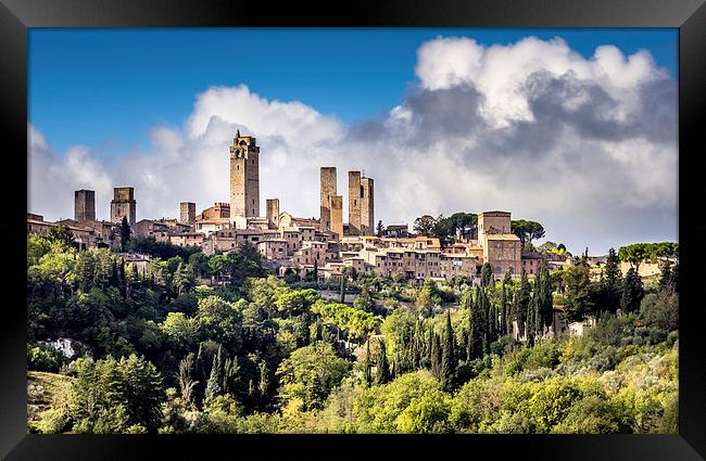 San Gimignano, Italy Framed Print by Andy McGarry