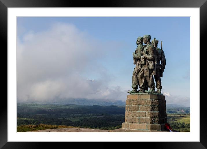 Commando Memorial, Spean Bridge, Scotland Framed Mounted Print by Andy McGarry