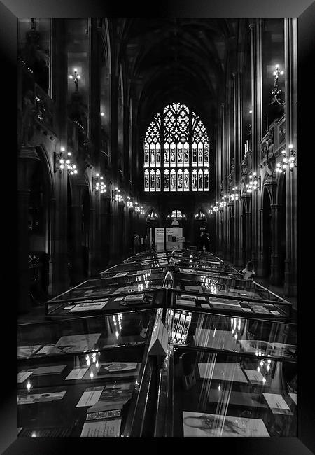 John Rylands Library - Manchester Framed Print by Andy McGarry