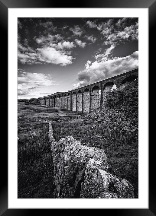  Ribblehead Viaduct in Yorkshire Framed Mounted Print by Andy McGarry