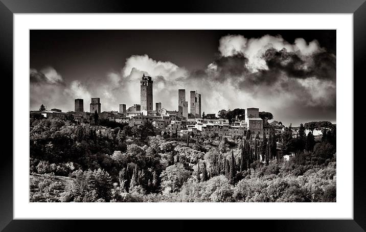  San Gimignano  Framed Mounted Print by Andy McGarry