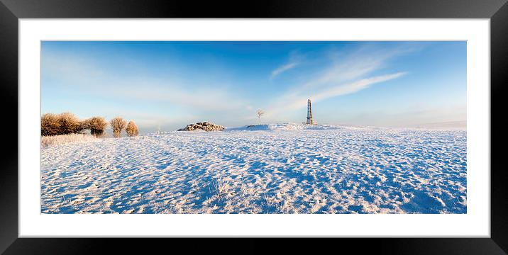  Werneth Low Panorama Framed Mounted Print by Andy McGarry