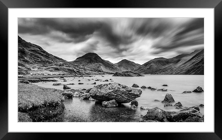  The Stormy  Mountains of Wasdale Head Framed Mounted Print by Andy McGarry