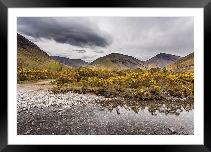  Great Gable and Kirk Fell Framed Mounted Print by Andy McGarry