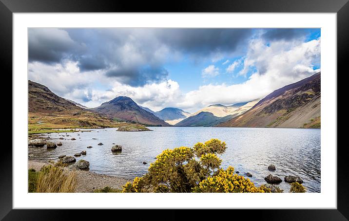  Great Gable and Wasdale Head Framed Mounted Print by Andy McGarry