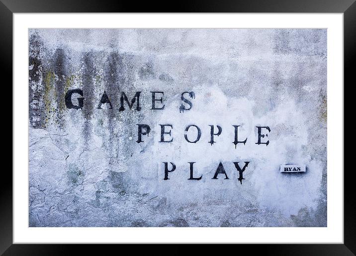  Games People Play Framed Mounted Print by Andy McGarry