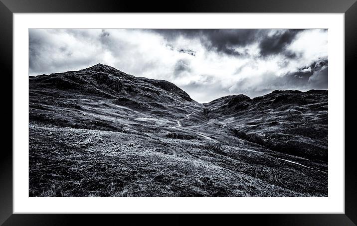  Hardknott Pass Framed Mounted Print by Andy McGarry