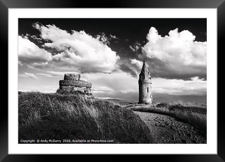 Harshead Pike Framed Mounted Print by Andy McGarry