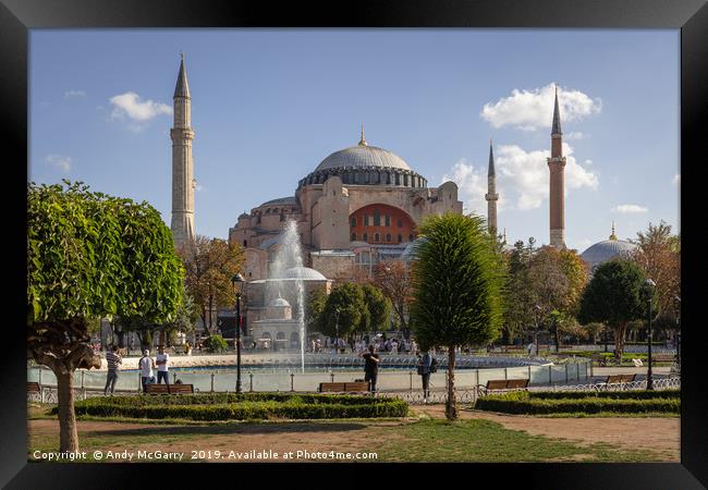 Hagia Sophia Framed Print by Andy McGarry
