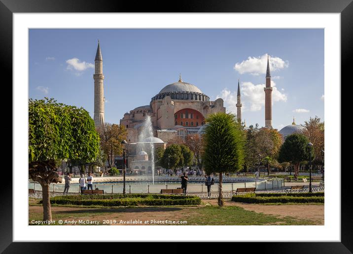 Hagia Sophia Framed Mounted Print by Andy McGarry