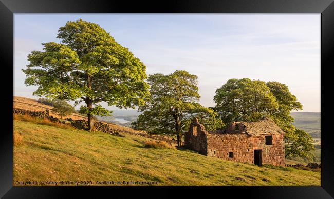 Roaches End Barn Framed Print by Andy McGarry