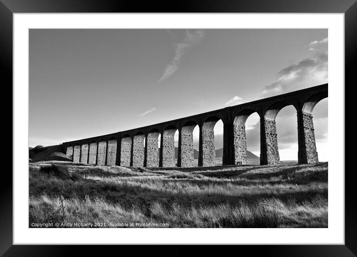 Ribblehead Viaduct Framed Mounted Print by Andy McGarry