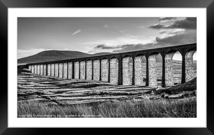 Ribblehead Viaduct Framed Mounted Print by Andy McGarry