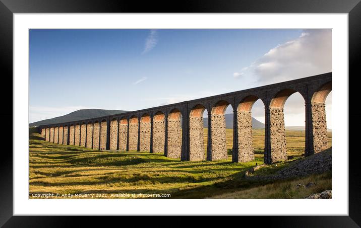 Ribblehead Viaduct Framed Mounted Print by Andy McGarry