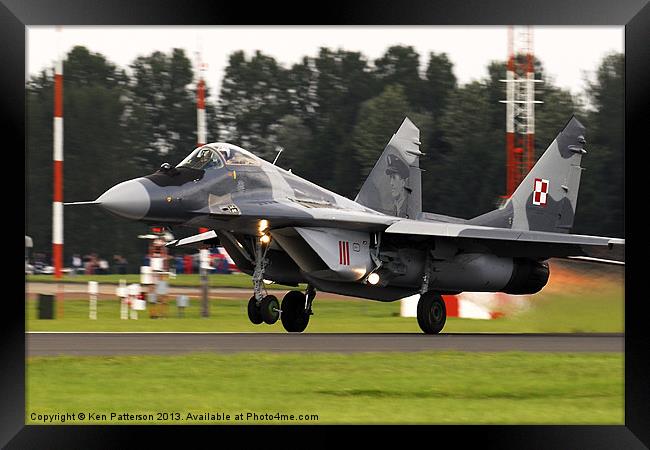 Fulcrum, full burner launch Framed Print by Ken Patterson