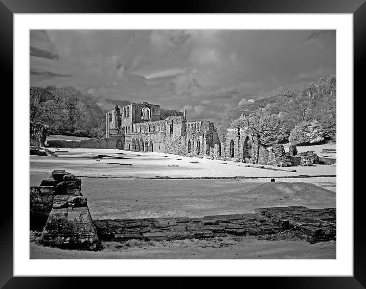 Furness Abbey - Infra-red Framed Mounted Print by Ken Patterson