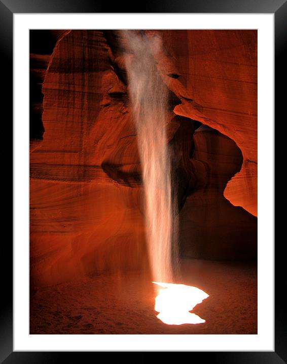 Sandfall Framed Mounted Print by Ken Patterson