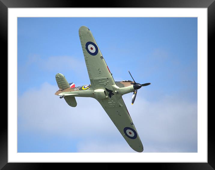 Up and Under a Hawker Hurricane Framed Mounted Print by Andrew Stephen