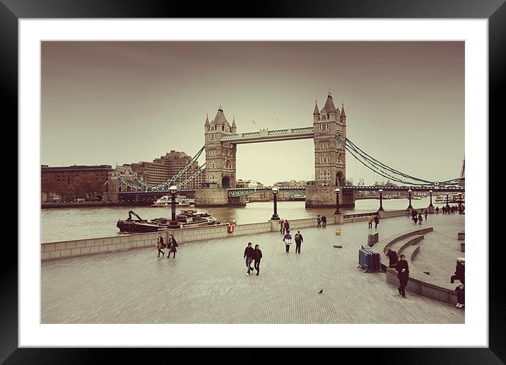 Tower Bridge Framed Mounted Print by Alena Rubtsova