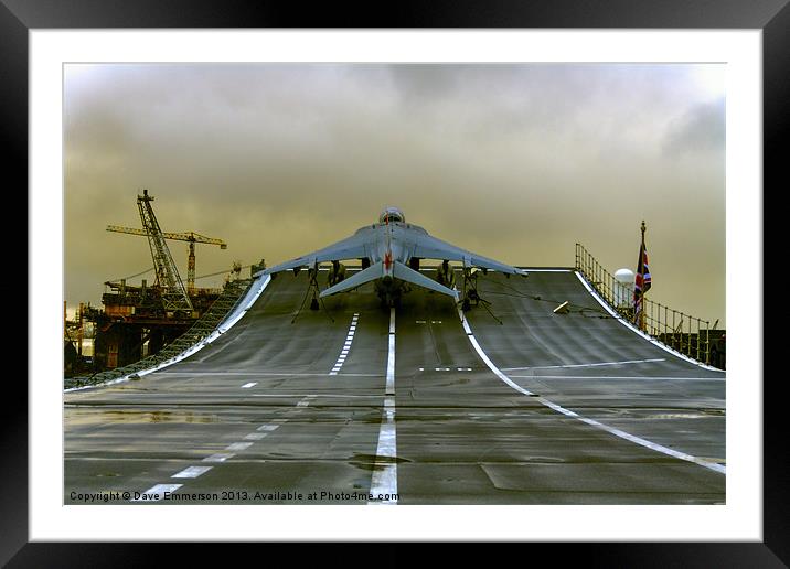 HMS Ark Royal (R07) Framed Mounted Print by Dave Emmerson