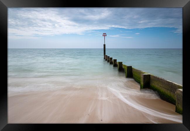 A Serene Escape to Southbourne Beach Framed Print by Daniel Rose