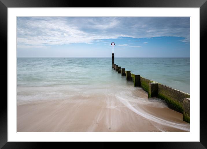 A Serene Escape to Southbourne Beach Framed Mounted Print by Daniel Rose