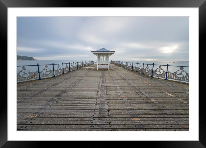 Serene Swanage Pier View Framed Mounted Print by Daniel Rose