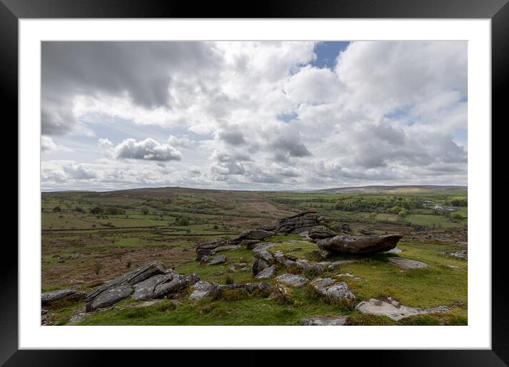 Majestic Dartmoor Cloudscape Framed Mounted Print by Daniel Rose