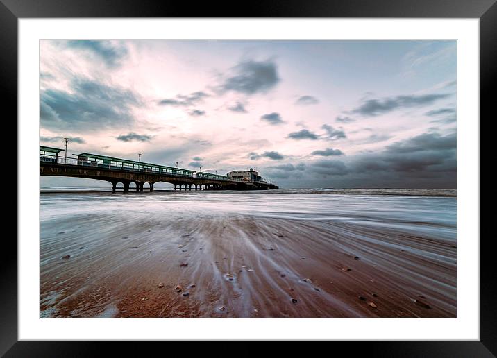 Tranquil Sunrise over Bournemouth Pier Framed Mounted Print by Daniel Rose
